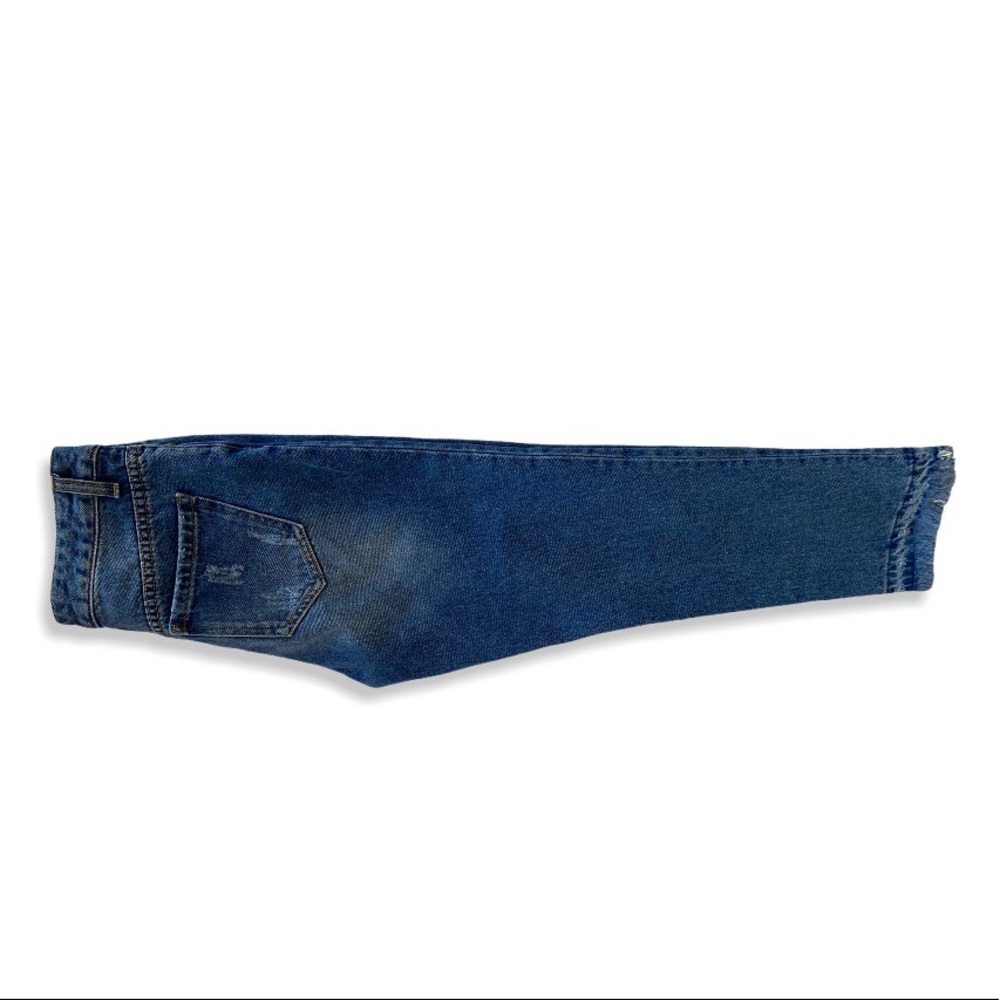 MO & Co. Distressed Denim Capris Blue Size 25 - Picture 10 of 12